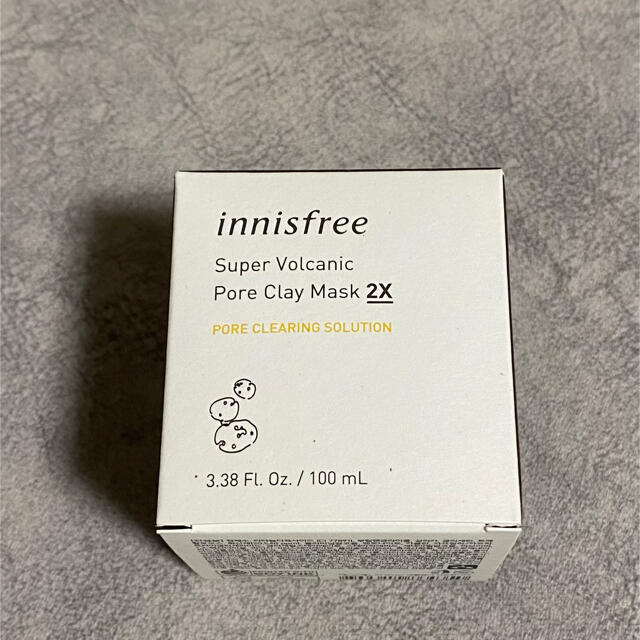 Innisfree(イニスフリー)のイニスフリー　スーパーヴォルガニック　ポア　クレイマスク　2X コスメ/美容のスキンケア/基礎化粧品(パック/フェイスマスク)の商品写真