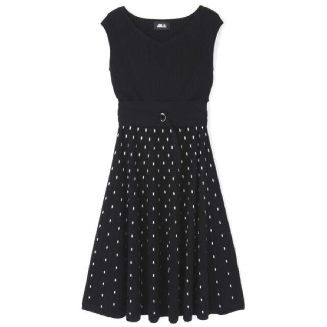 JILL by JILLSTUART♡ドットジャガードニットワンピース 2