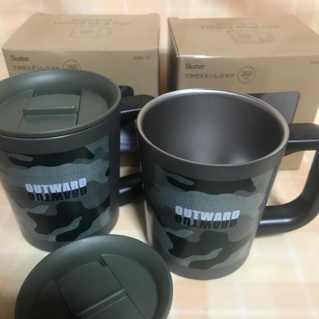 新品★outwardステンレスマグ 2個セット マグカップ インテリア/住まい/日用品のキッチン/食器(グラス/カップ)の商品写真