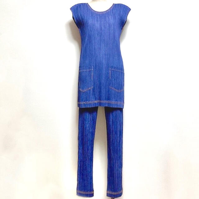 PLEATS PLEASE ISSEY MIYAKE - ‼️デニム風セットアップ⭐️イッセイ