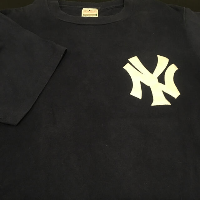 DISCUS(ディスカス)の希少！90's DISCUS USA製 NEW YORK YANKEES tee メンズのトップス(Tシャツ/カットソー(半袖/袖なし))の商品写真