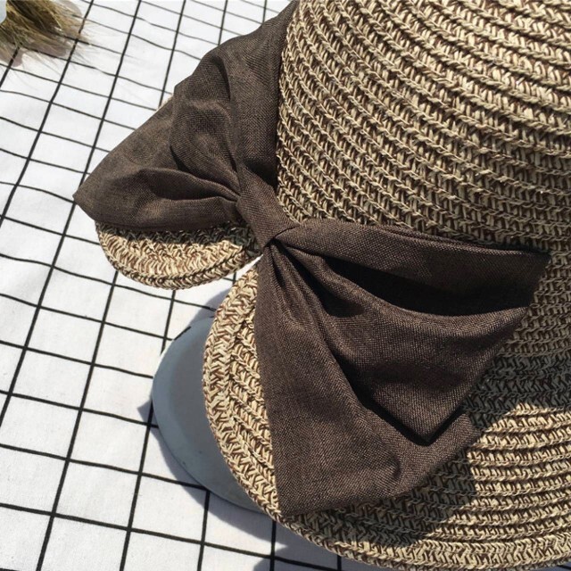 ☆新品☆NINA RICCI ニナリッチ つば広ハット 麦わら帽子 女優帽