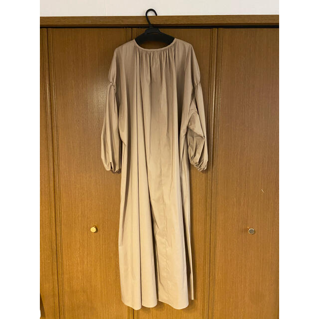 louren   balloon sleeve gather dress