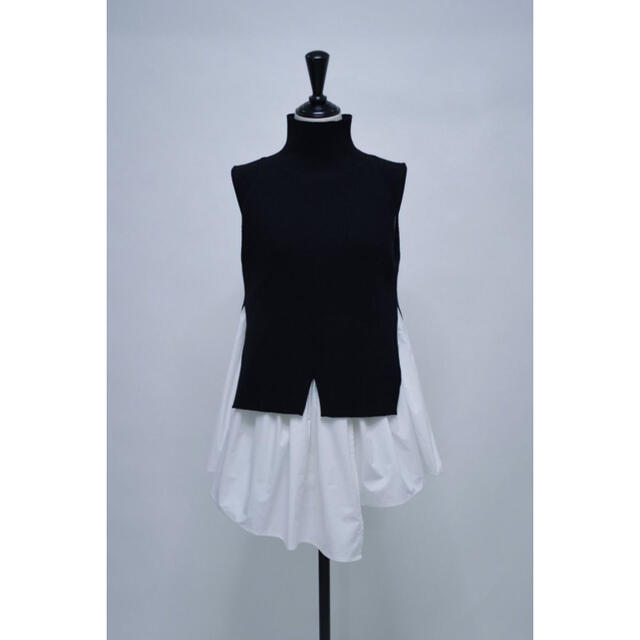 sheller ドッキングニットボリュームトップス シェリエ shéller sheller ドッキングニットボリュームトップス シェリエ shéller