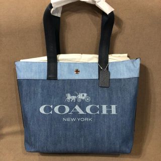 コーチ(COACH)のCOACH OUTLET デニムトート(トートバッグ)