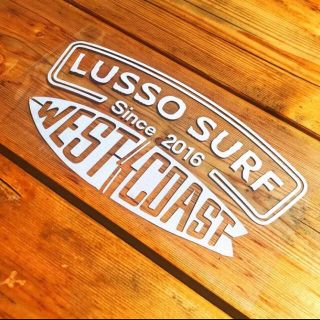 クイックシルバー(QUIKSILVER)の正規品☆LUSSO SURF 防水ステッカー ホワイト ロンハーマン(サーフィン)