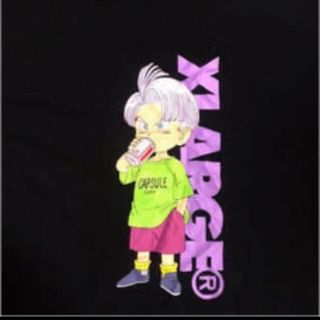 エクストララージ(XLARGE)のxlarge ドラゴンボール　トランクス　ブラック　XL 美品(Tシャツ/カットソー(半袖/袖なし))