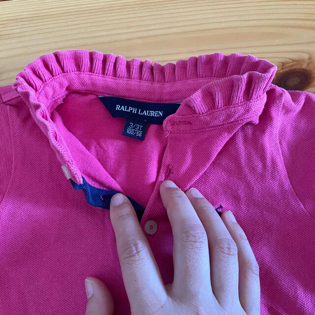 Ralph Lauren(ラルフローレン)のポロシャツ　ピンク　100㎝ キッズ/ベビー/マタニティのキッズ服女の子用(90cm~)(Tシャツ/カットソー)の商品写真