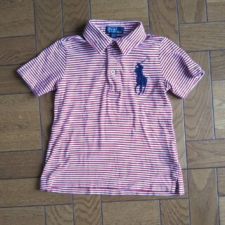 ポロラルフローレン(POLO RALPH LAUREN)の110cm ラルフローレン  ビッグポニー 半袖 シャツ ポロシャツ ボーダー(Tシャツ/カットソー)