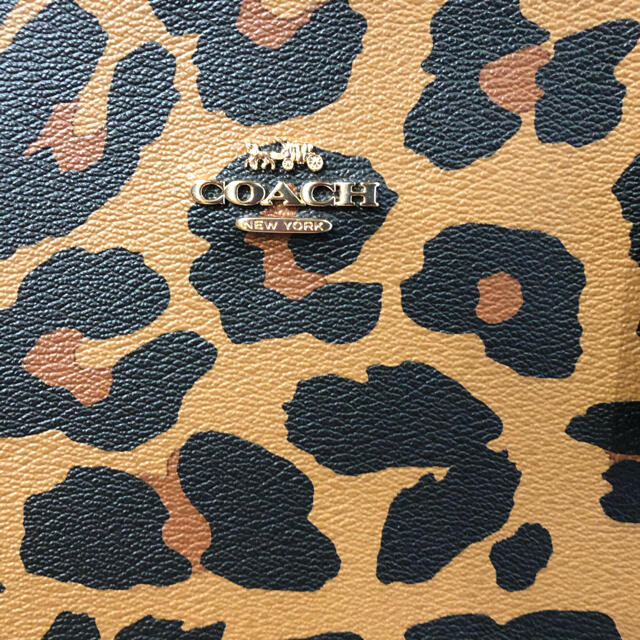 初売り】 COACH OUTRET シティ トート ウィズ レオパード プリント