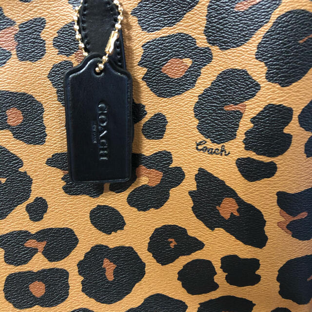 初売り】 COACH OUTRET シティ トート ウィズ レオパード プリント
