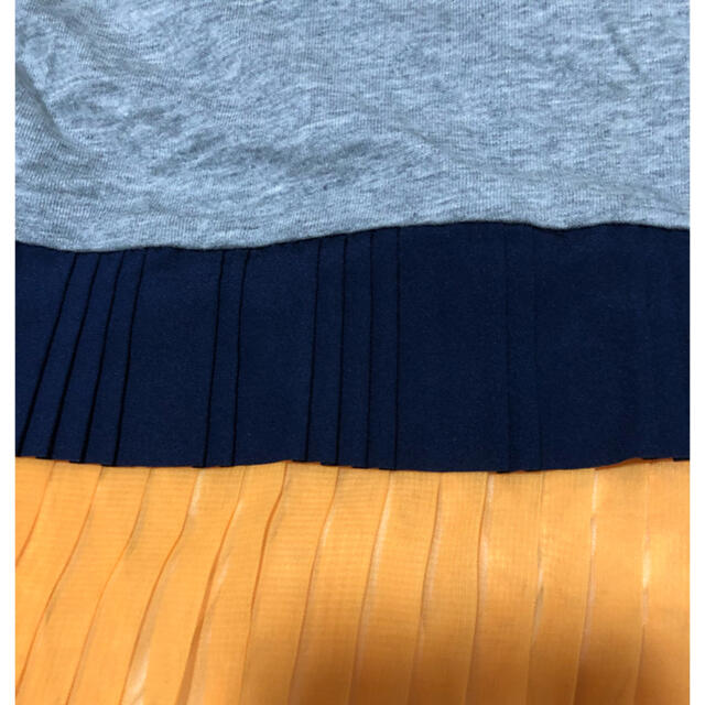 sacai(サカイ)の新品 MSGM  ★半袖 Tシャツ 切り替え シフォン レディースのトップス(Tシャツ(半袖/袖なし))の商品写真