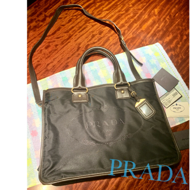 PRADA 本革＋ナイロン 2WAY バッグの通販 by ひな☆'s shop｜ラクマ