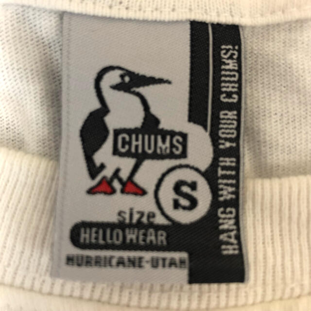 CHUMS(チャムス)のCHUMS チャムス　白　Tシャツ　バックプリント　メンズSサイズ メンズのトップス(Tシャツ/カットソー(半袖/袖なし))の商品写真