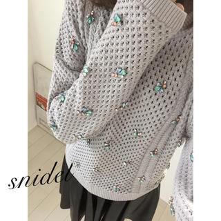 スナイデル(SNIDEL)のsnidel ニット ビジュー付きセーター♡(ニット/セーター)