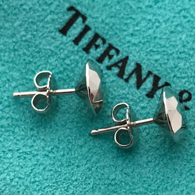 Tiffany K18WG カットボールピアス　希少美品