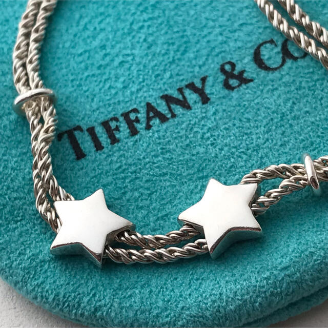 Tiffany ダブルロープ ダブルスター ブレスレット