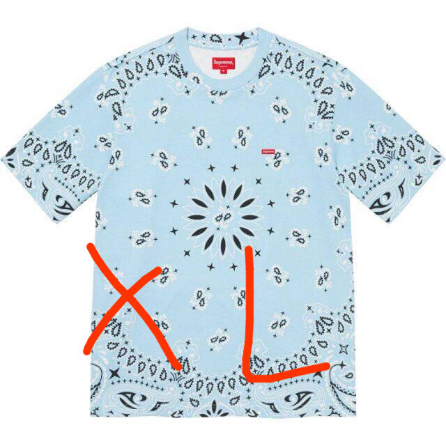 メンズxl supreme bandana small box tee