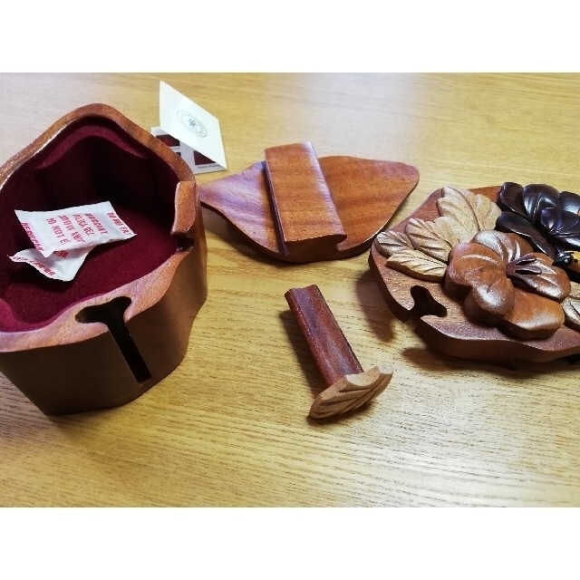 ✾ハワイで買った木製の小物入れ✾ インテリア/住まい/日用品のインテリア小物(小物入れ)の商品写真