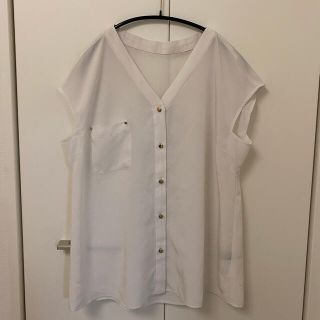 ジャスグリッティー(JUSGLITTY)のジャスグリッティー  ブラウス　白(シャツ/ブラウス(半袖/袖なし))