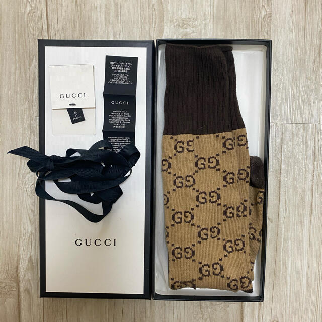 Gucci(グッチ)のGucci GGパターン コットンブレンド ソックス　靴下 メンズのレッグウェア(ソックス)の商品写真