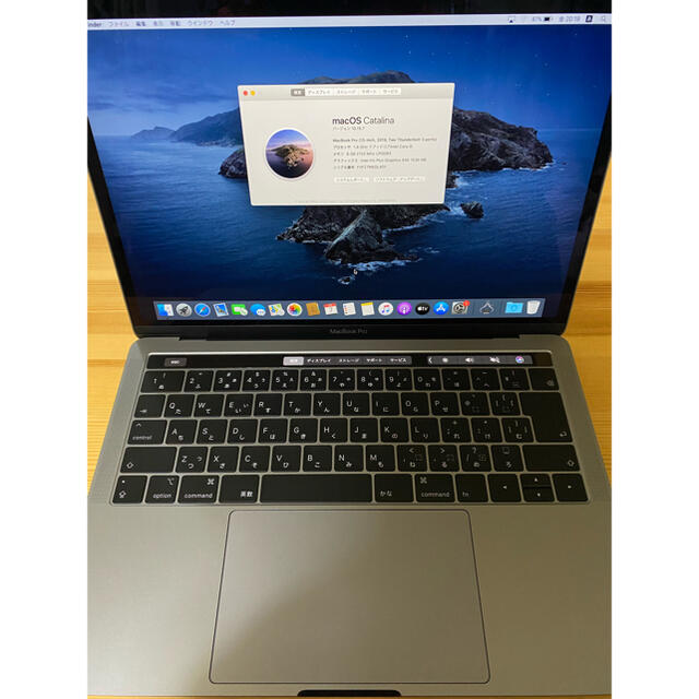 PC/タブレットMacBook Pro 2019 SSD128GB メモリ8GB 放充電回数12