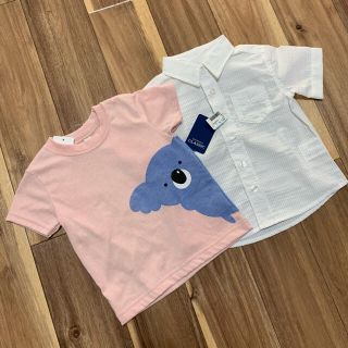 ニシマツヤ(西松屋)の新品　西松屋　半袖セット 80(Ｔシャツ)