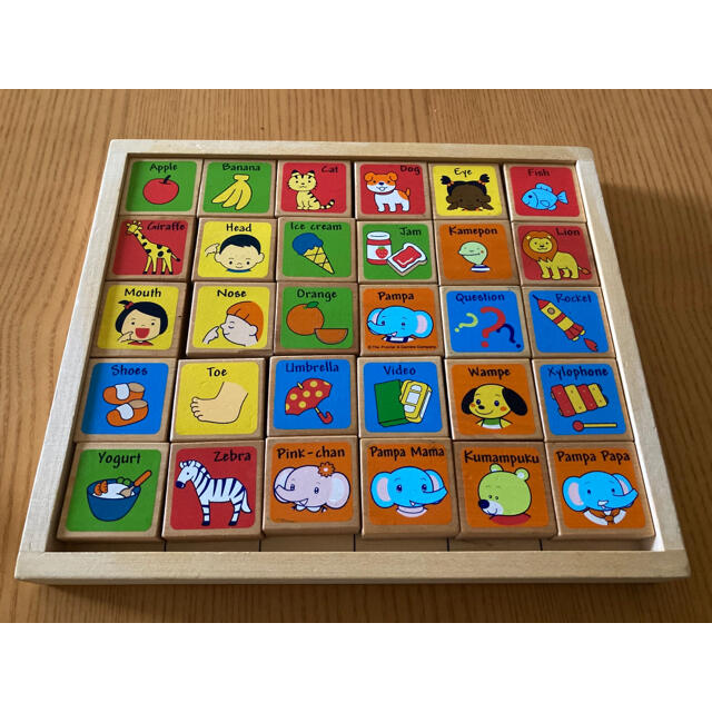 非売品　パンパース　木製パズル キッズ/ベビー/マタニティのおもちゃ(積み木/ブロック)の商品写真