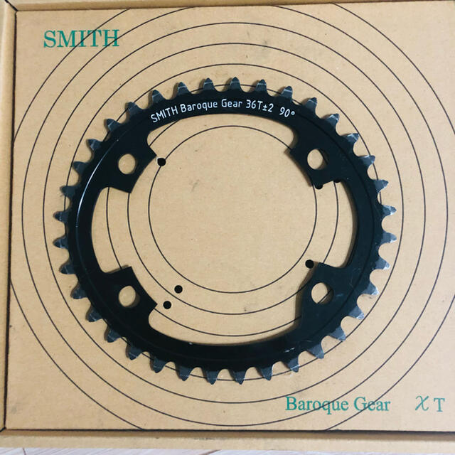 SMITH(スミス)のSMITH Baroque Gear バロックギア　36T±2 90° ブラック スポーツ/アウトドアの自転車(パーツ)の商品写真