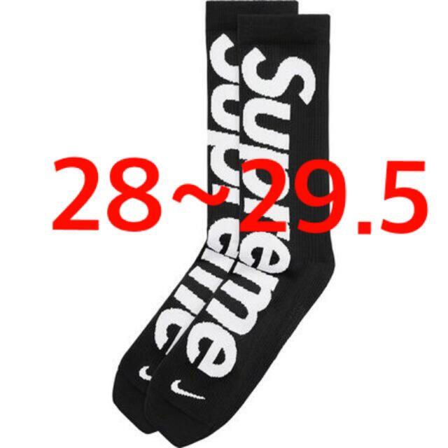 Supreme Nike Crew Socks 28~29.5cm 靴下 黒