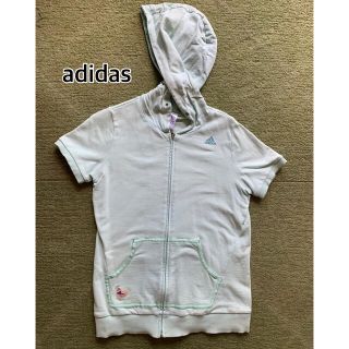 アディダス(adidas)のadidas 半袖パーカー(ジャケット/上着)