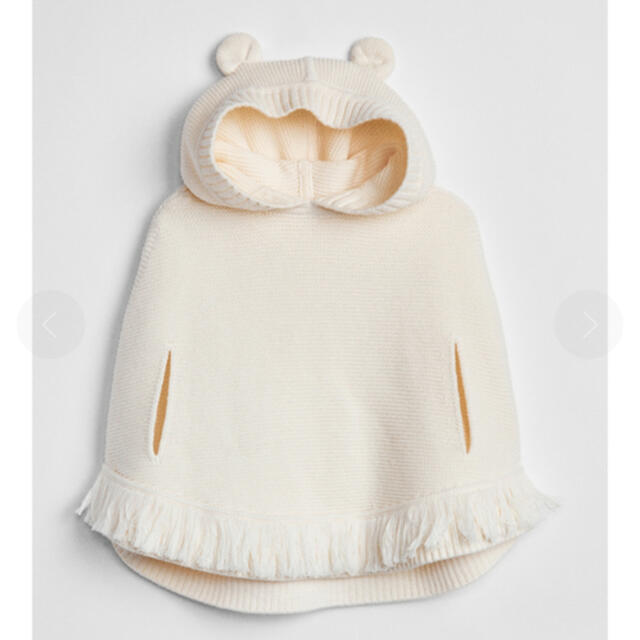 babyGAP(ベビーギャップ)のGAP baby クマ　ニット　ポンチョ　 キッズ/ベビー/マタニティのベビー服(~85cm)(ジャケット/コート)の商品写真