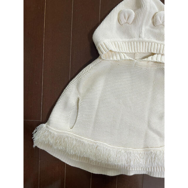 babyGAP(ベビーギャップ)のGAP baby クマ　ニット　ポンチョ　 キッズ/ベビー/マタニティのベビー服(~85cm)(ジャケット/コート)の商品写真