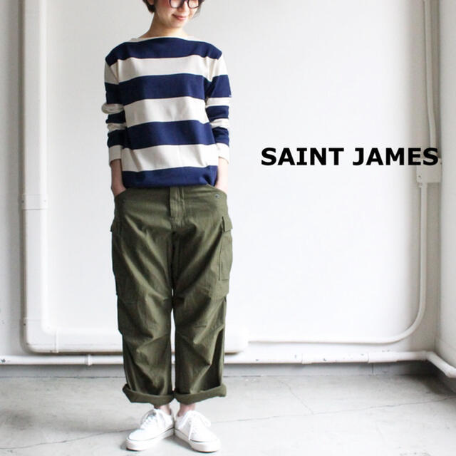 SAINT JAMES(セントジェームス)の専用です☻SAINT JAMES（セントジェームス）／エクストラ　ワイドボーダー レディースのトップス(カットソー(長袖/七分))の商品写真