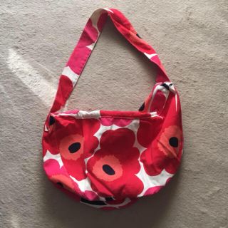 マリメッコ(marimekko)のmarimekko ウニッコ ファブリック バッグ ショルダー ボストン エコ(ショルダーバッグ)