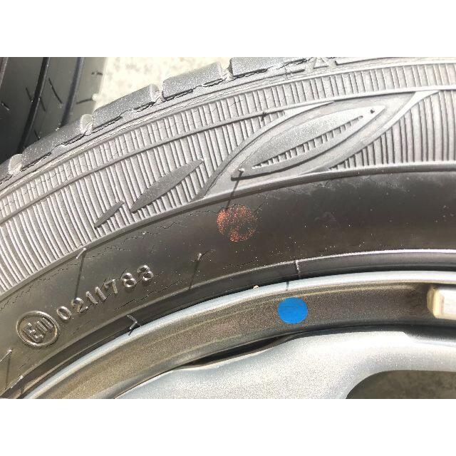 DUNLOP(ダンロップ)のハスラー純正タイヤ（165/60R15）＆　ホイール（4.5Jx15+45） 自動車/バイクの自動車(タイヤ・ホイールセット)の商品写真