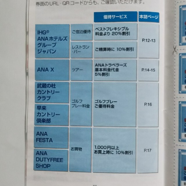 ANAグループ優待券（冊子） チケットの優待券/割引券(その他)の商品写真