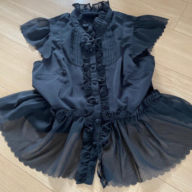 SNIDEL(スナイデル)のsnidel♡黒トップス レディースのトップス(シャツ/ブラウス(半袖/袖なし))の商品写真