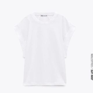 ザラ(ZARA)のZARA  リブ編みTシャツ(Tシャツ(半袖/袖なし))