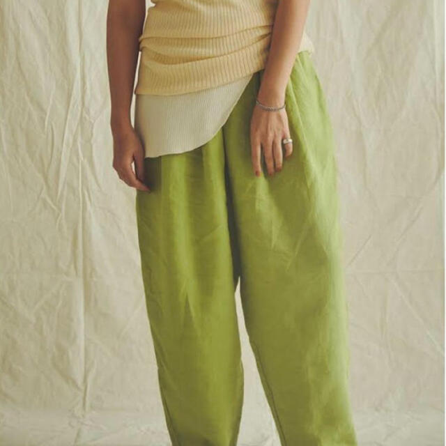 パンツmediam ミディアム linen shalwar pants