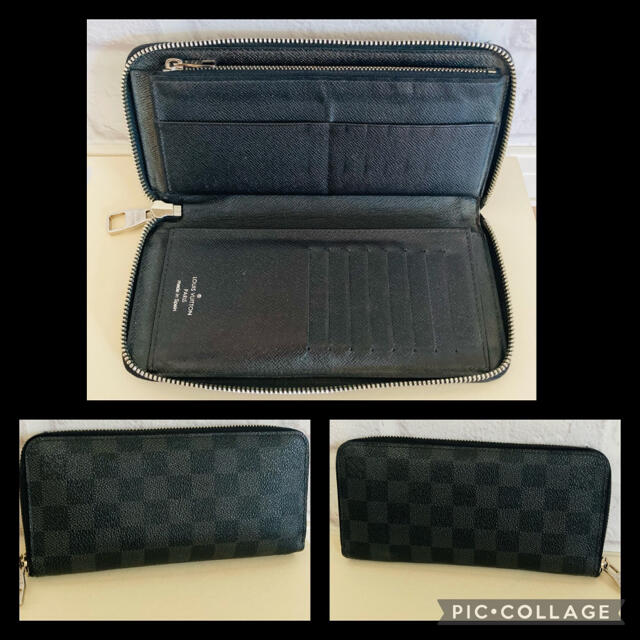 LOUIS VUITTON(ルイヴィトン)のルーク様専用☆ルイヴィトン　ダミエ　長財布　ブラック　ジッピーウォレット メンズのファッション小物(長財布)の商品写真