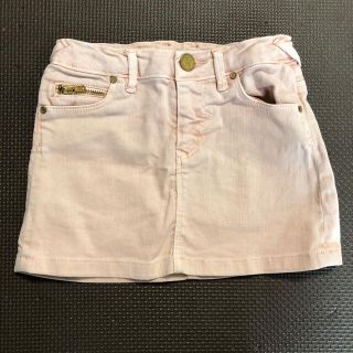 ザラキッズ(ZARA KIDS)のZARAキッズ デニムスカート ピンク 女の子 110(スカート)