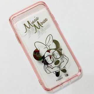 ディズニー(Disney)のiPhoneX/XSケース　ミニー　ピンク　クリア(iPhoneケース)