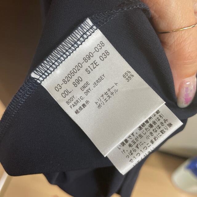 theory luxe セオリーリュクス ワンピース ネイビーワンピース