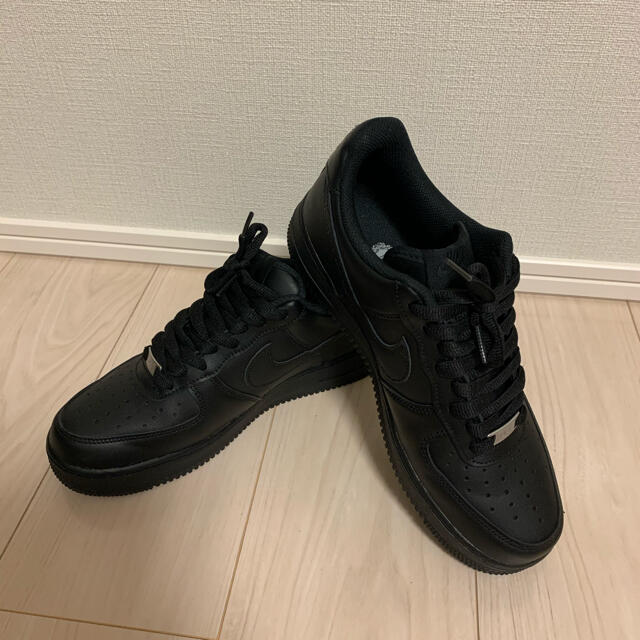 NIKE エアフォース1 LOW 07 "BLACK" 26cm