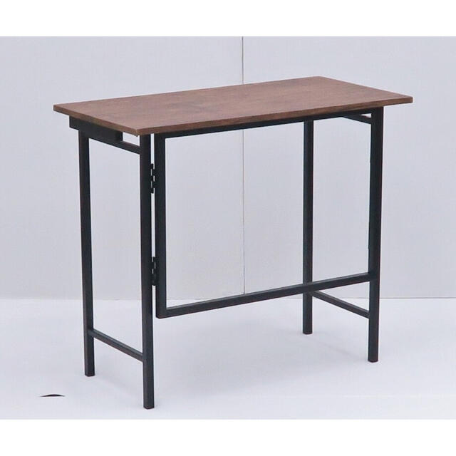 新品　テーブル　サイド　木目　折り畳み　机　作業台 1