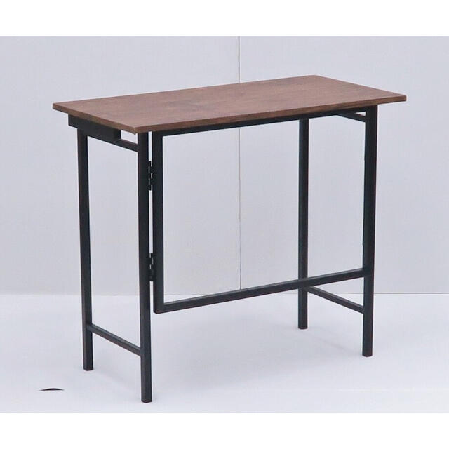 愛用 新品 テーブル サイド 木目 折り畳み 机 作業台 サイドテーブル