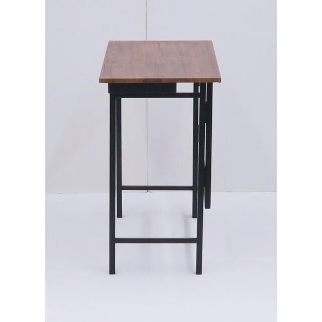 新品　テーブル　サイド　木目　折り畳み　机　作業台 2