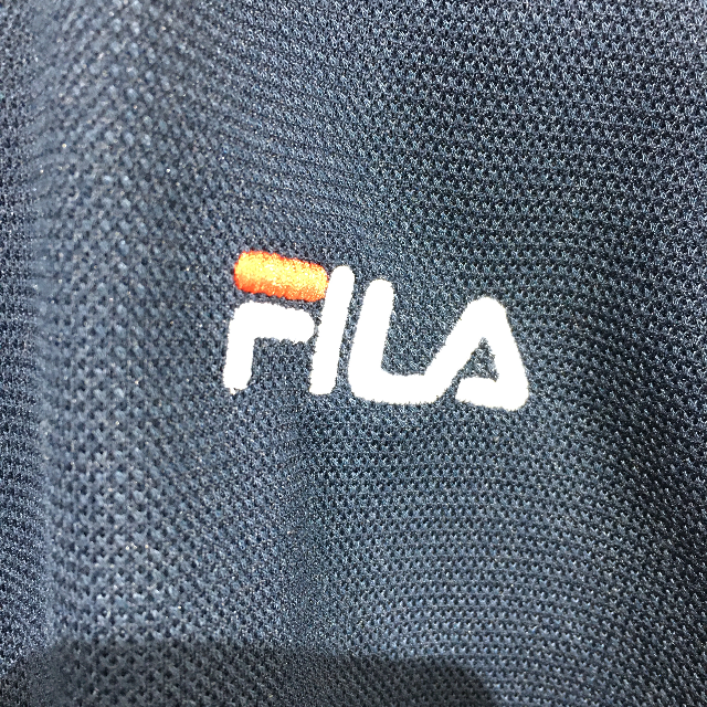 FILA(フィラ)の〇FILA☆半袖ポロシャツ☆L☆ネイビー☆ロゴ刺繍☆二重襟☆K12〇 メンズのトップス(ポロシャツ)の商品写真