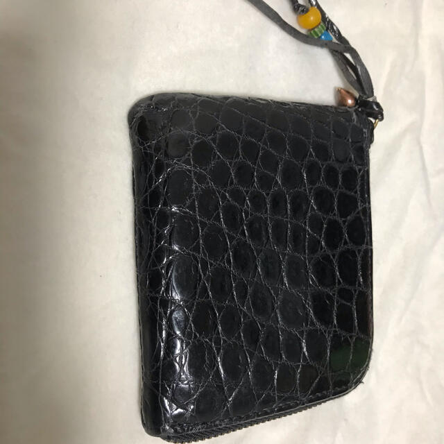 BRUNABOINNE(ブルーナボイン)のブルーナボイン　クロコスモールウォレット　黒 メンズのファッション小物(長財布)の商品写真